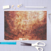 Rustige textuur Gold Rust Brown ontkoppeling Tissuepapier (Craft)