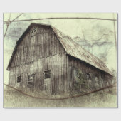 Rustige  textuur Oude schuur Cadeaupapier (Vlak)