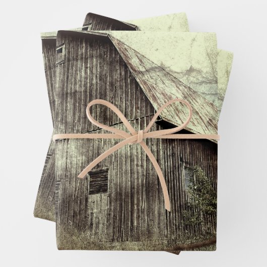 Rustige  textuur Oude schuur Inpakpapier Vel (In situ)