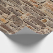 Rustige textuurachtergrond van steenwand cadeaupapier (Hoek)