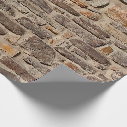 Rustige textuurachtergrond van steenwand cadeaupapier (Hoek)