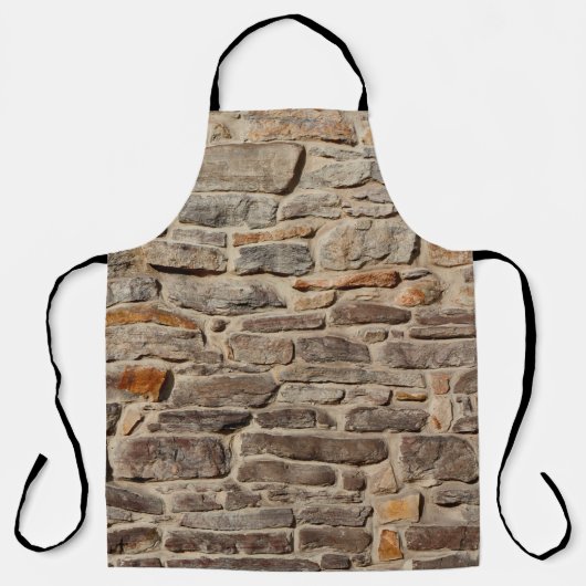 Rustige textuurachtergrond van steenwand schort (Voorkant)