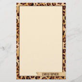 Rustige textuurlade Afdrukken Naam toevoegen Bodem Briefpapier (Voorkant)