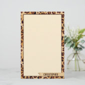 Rustige textuurlade Afdrukken Naam toevoegen Bodem Briefpapier (Staand voorkant)