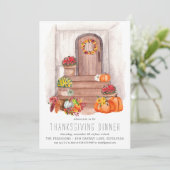 Rustige Thanksgiving binnenhuisinrichting Kaart (Staand voorkant)
