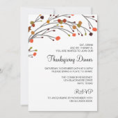 Rustige Thanksgiving Binnenste Herfst Uitnodiging (Voorkant)