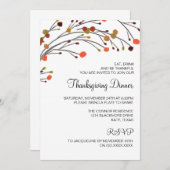 Rustige Thanksgiving Binnenste Herfst Uitnodiging (Voorkant / Achterkant)