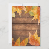 Rustige Thanksgiving Binnenuitnodiging Kaart (Achterkant)