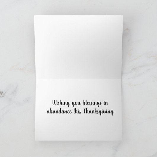 Rustige Thanksgiving Boerderij Gourds Photo Sinaas Feestdagen Kaart (Binnen)