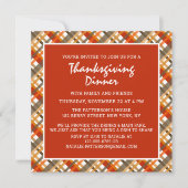 Rustige Thanksgiving diner-trilpatroon Kaart (Voorkant)