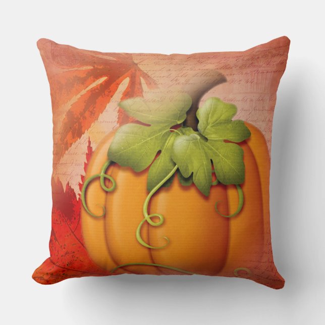 Rustige Thanksgiving en Herfst Kussen (Voorkant)