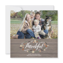 Rustige Thanksgiving-fotokaart