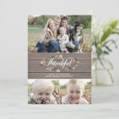 Rustige Thanksgiving-fotokaart Feestdagenkaart (Staand voorkant)