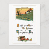 Rustige Thanksgiving groet met appels Feestdagenkaart (Voorkant)