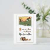 Rustige Thanksgiving groet met appels Feestdagenkaart (Staand voorkant)