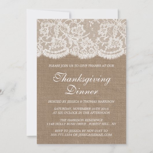 Rustige Thanksgiving in geblazen ruimte en witte r Kaart (Voorkant)