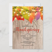 Rustige Thanksgiving in het najaar van de herfst v Kaart (Voorkant)