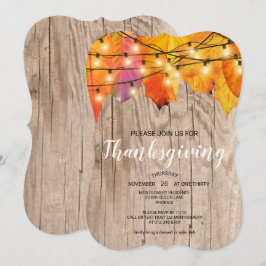 Rustige Thanksgiving in het najaar van de herfst v Kaart