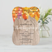 Rustige Thanksgiving in het najaar van de herfst v Kaart (Staand voorkant)