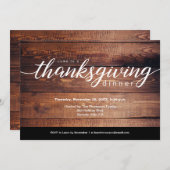  Rustige Thanksgiving Inwendige houten korrel Kaart (Voorkant / Achterkant)