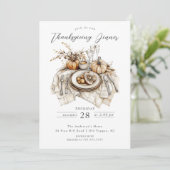 Rustige Thanksgiving Kaart (Staand voorkant)