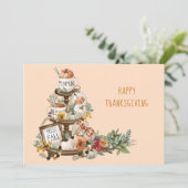 Rustige Thanksgiving Kaart (Staand voorkant)