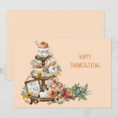 Rustige Thanksgiving Kaart (Voorkant / Achterkant)