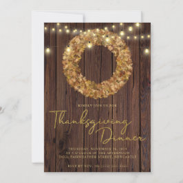 Rustige Thanksgiving met dragerlamphout Kaart