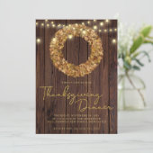 Rustige Thanksgiving met dragerlamphout Kaart (Staand voorkant)