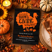 Rustige Thanksgiving met kalkoen Kaart