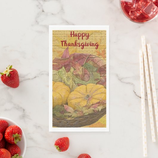 Rustige Thanksgiving najaar biedt voedingseenheden Servet (Insitu)