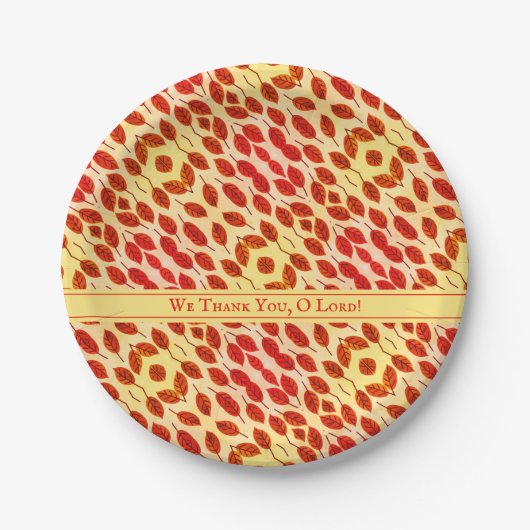 Rustige Thanksgiving najaar Herfst laat Bord papie (Voorkant)