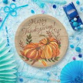 Rustige Thanksgiving Pompoenen Papieren Bordje (Feest)