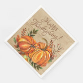 Rustige Thanksgiving Pompoenen Servet (Hoek)