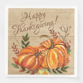 Rustige Thanksgiving Pompoenen Servet