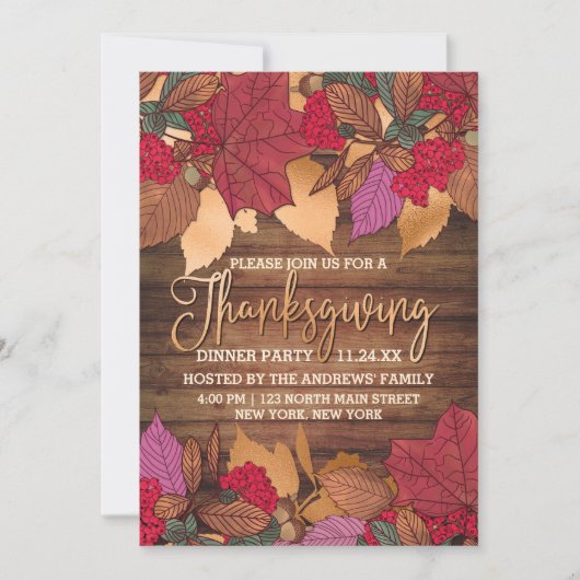 Rustige Thanksgiving rode bruine vallei uit het la Kaart (Voorkant)