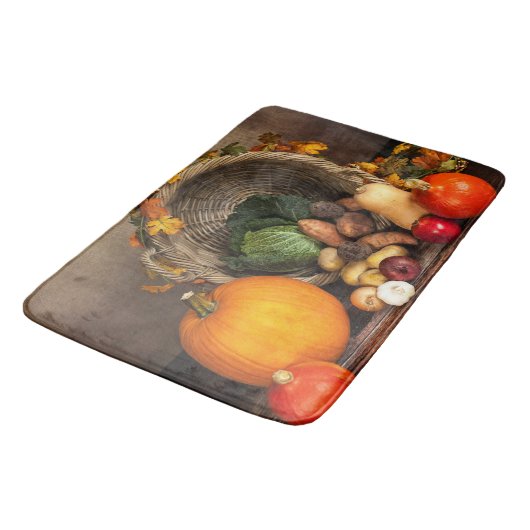 Rustige Thanksgiving Tafel Bounful Harvest Badmat (Gekanteld)
