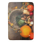 Rustige Thanksgiving Tafel Bounful Harvest Badmat (Voorkant Verticaal)