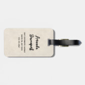 Rustige Thanksgiving Tafel Bounful Harvest Bagagelabel (Achterkant horizontaal)