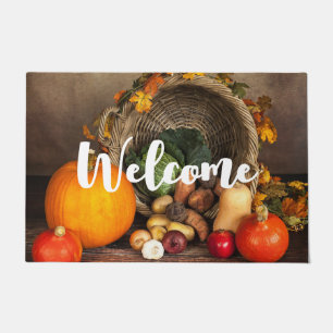Rustige Thanksgiving Tafel Bounful Harvest Deurmat