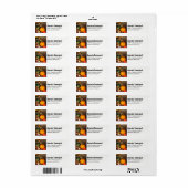 Rustige Thanksgiving Tafel Bounful Harvest Etiket (Full Sheet)