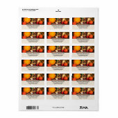 Rustige Thanksgiving Tafel Bounful Harvest Etiket (Full Sheet)