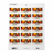 Rustige Thanksgiving Tafel Bounful Harvest Etiket (Full Sheet)