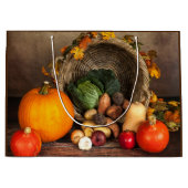 Rustige Thanksgiving Tafel Bounful Harvest Groot Cadeauzakje (Voorkant)