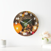 Rustige Thanksgiving Tafel Bounful Harvest Grote Klok (Huis)