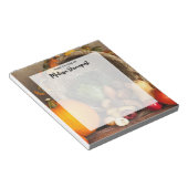 Rustige Thanksgiving Tafel Bounful Harvest Notitieblok (Schuin)