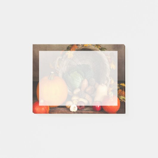 Rustige Thanksgiving Tafel Bounful Harvest Post-it® Notes (Voorkant)
