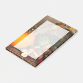 Rustige Thanksgiving Tafel Bounful Harvest Post-it® Notes (Schuin)