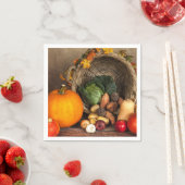 Rustige Thanksgiving Tafel Bounful Harvest Servet (Insitu)
