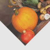 Rustige Thanksgiving Tafel Bounful Harvest Tissuepapier (Detail)